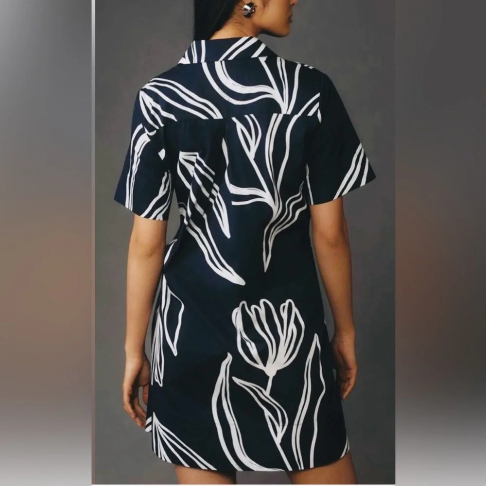 The Pollie Short-Sleeve Swing Tunic Mini Dress - Picture 3 of 9